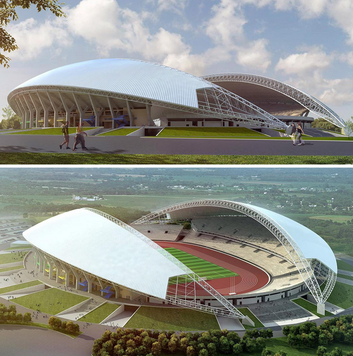 东部非洲马拉维体育馆钢结构工程
